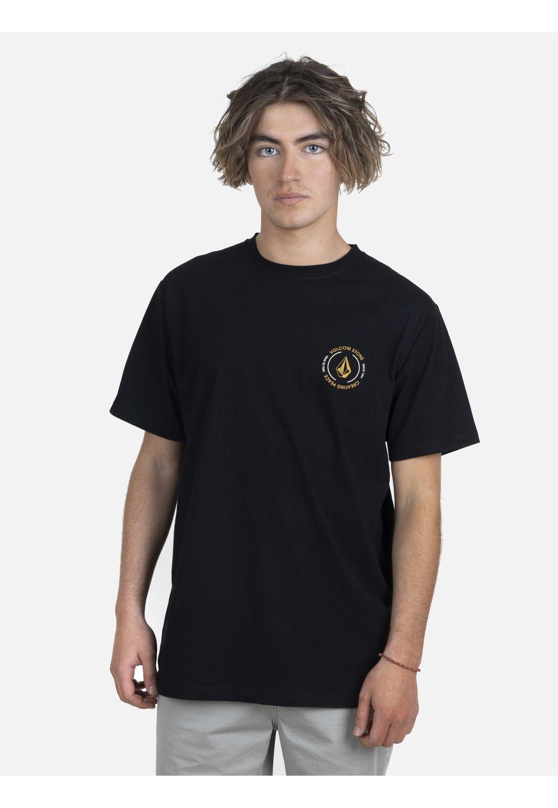 Polera M/C Básica Hombre 7P221-MV22 Negro Volcom-0