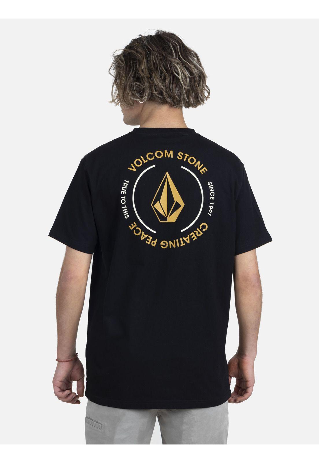 Polera M/C Básica Hombre 7P221-MV22 Negro Volcom-1