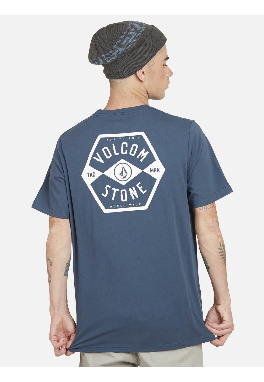 Polera VINERS S/S TEE Hombre Azul Volcom-1