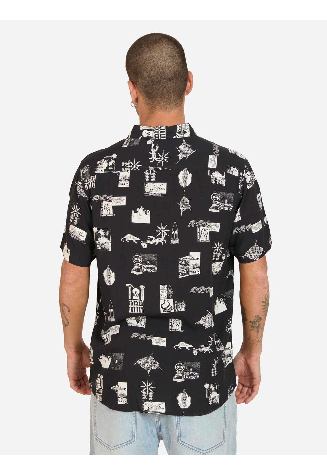 Camisa MC Óleo Multicolor Hombre Volcom-1