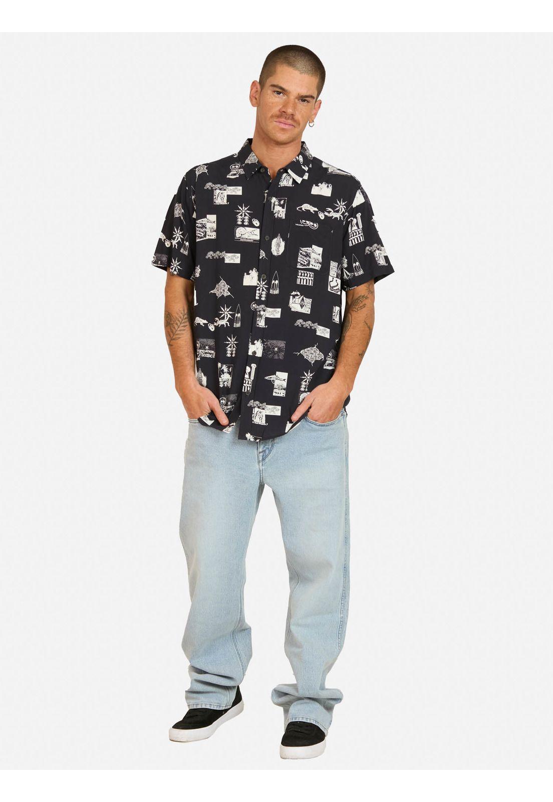 Camisa MC Óleo Multicolor Hombre Volcom-3