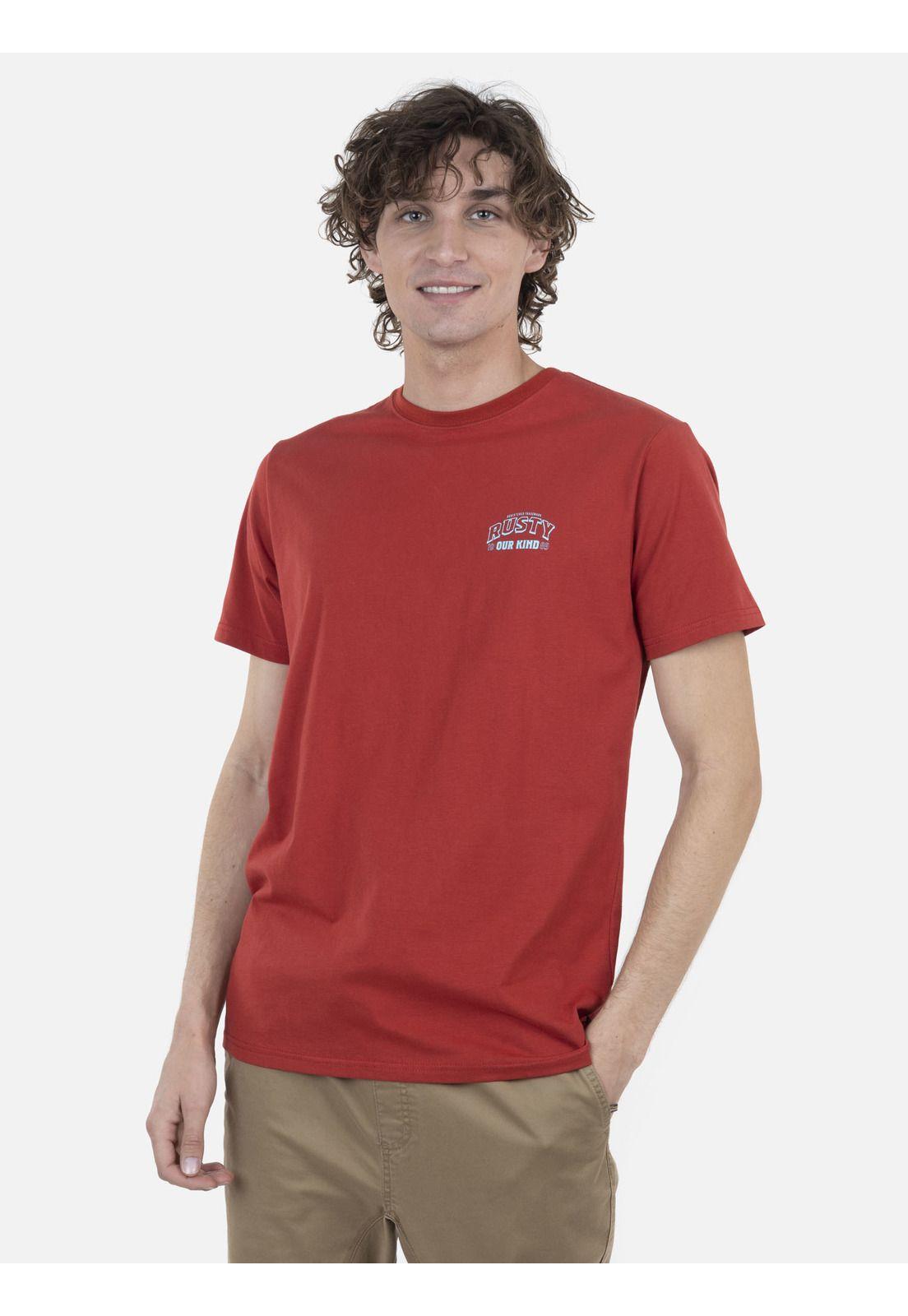 Polera Hombre TRADE S/S TEE Rojo Rusty-0