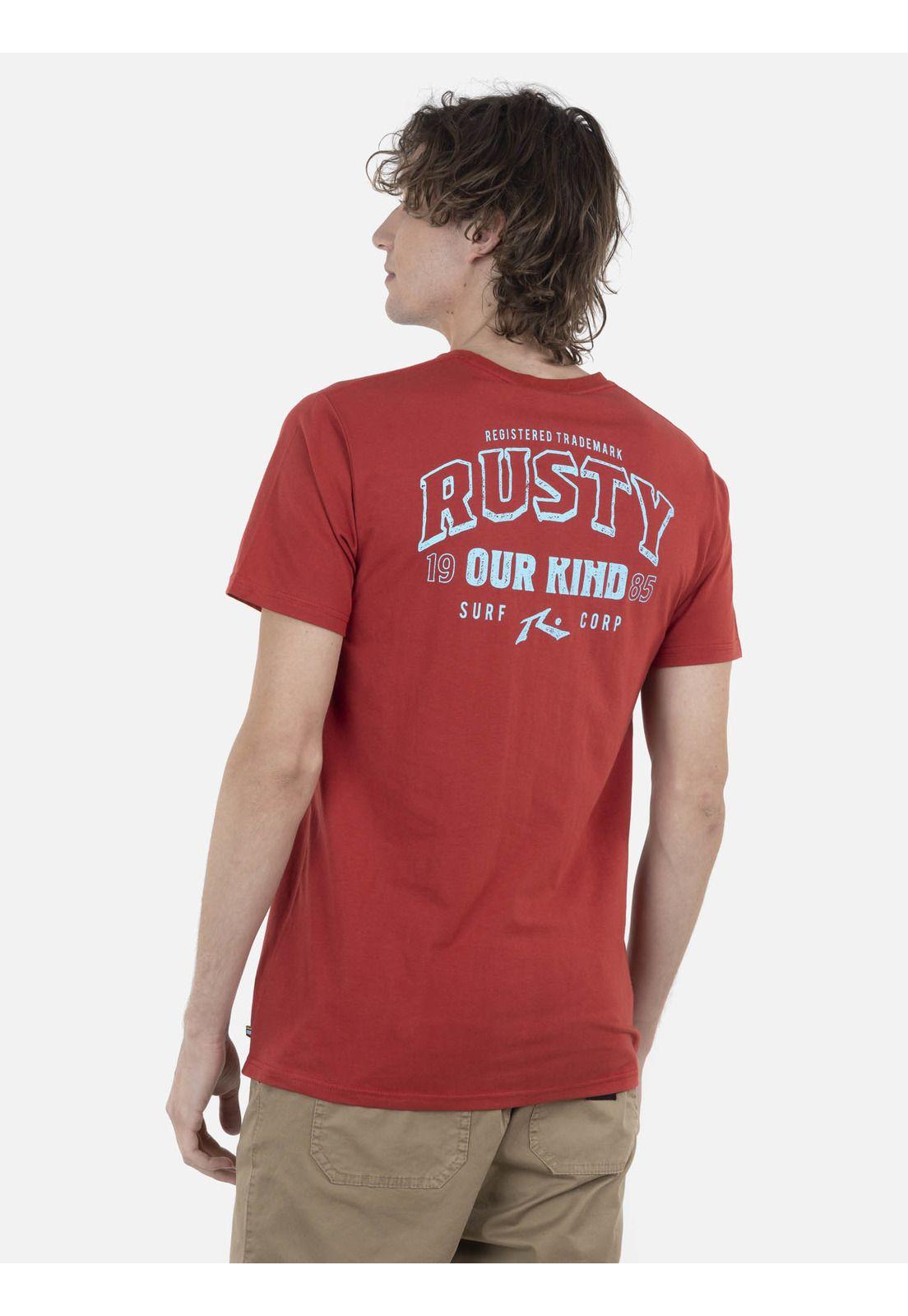 Polera Hombre TRADE S/S TEE Rojo Rusty-1