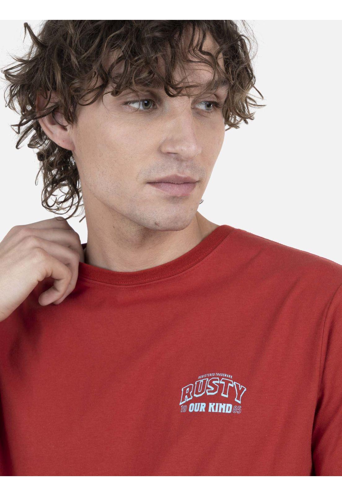 Polera Hombre TRADE S/S TEE Rojo Rusty-2