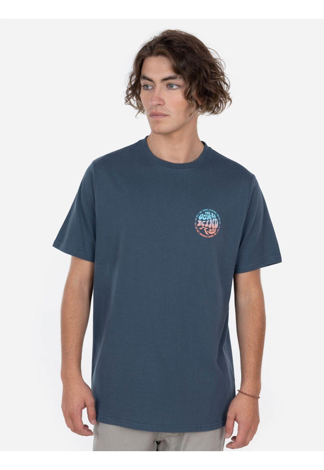 Polera THE OUR KIND 85 SS TEE Hombre Gris Rusty-0