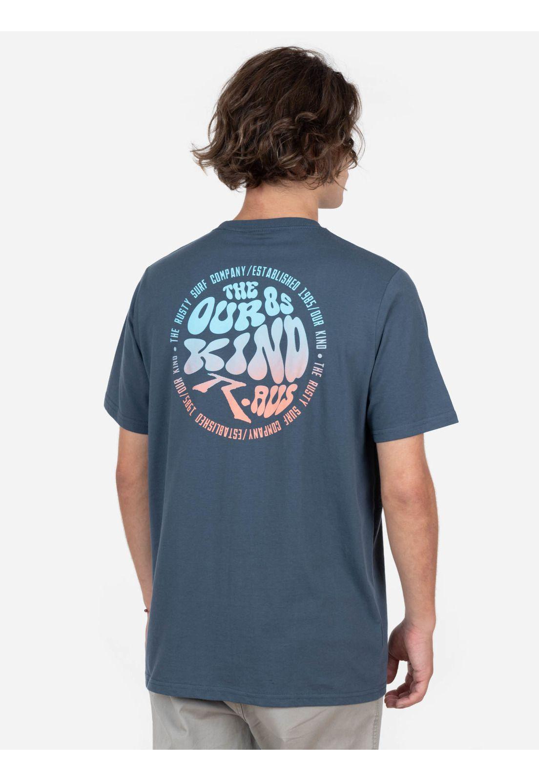 Polera THE OUR KIND 85 SS TEE Hombre Gris Rusty-1