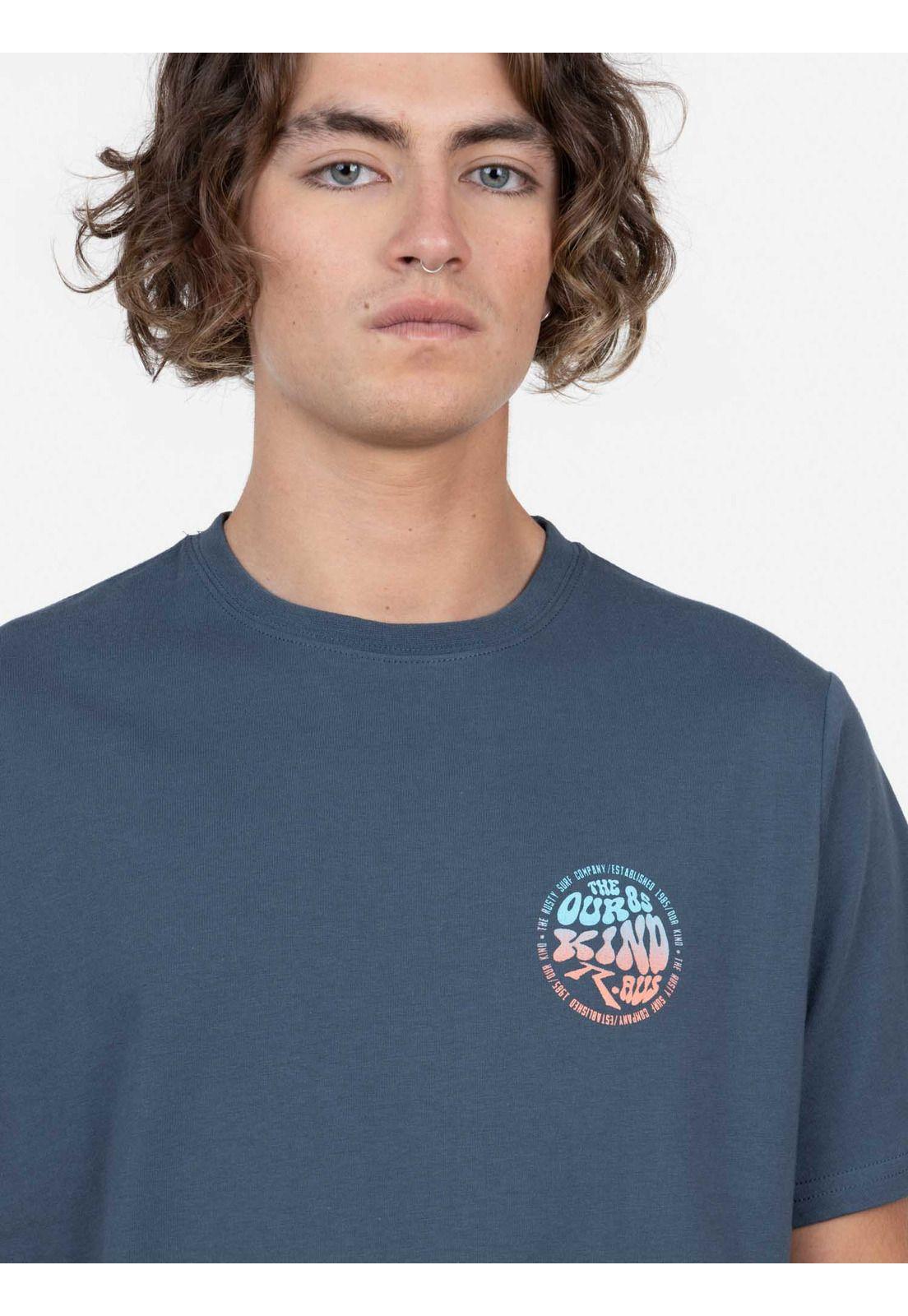 Polera THE OUR KIND 85 SS TEE Hombre Gris Rusty-3