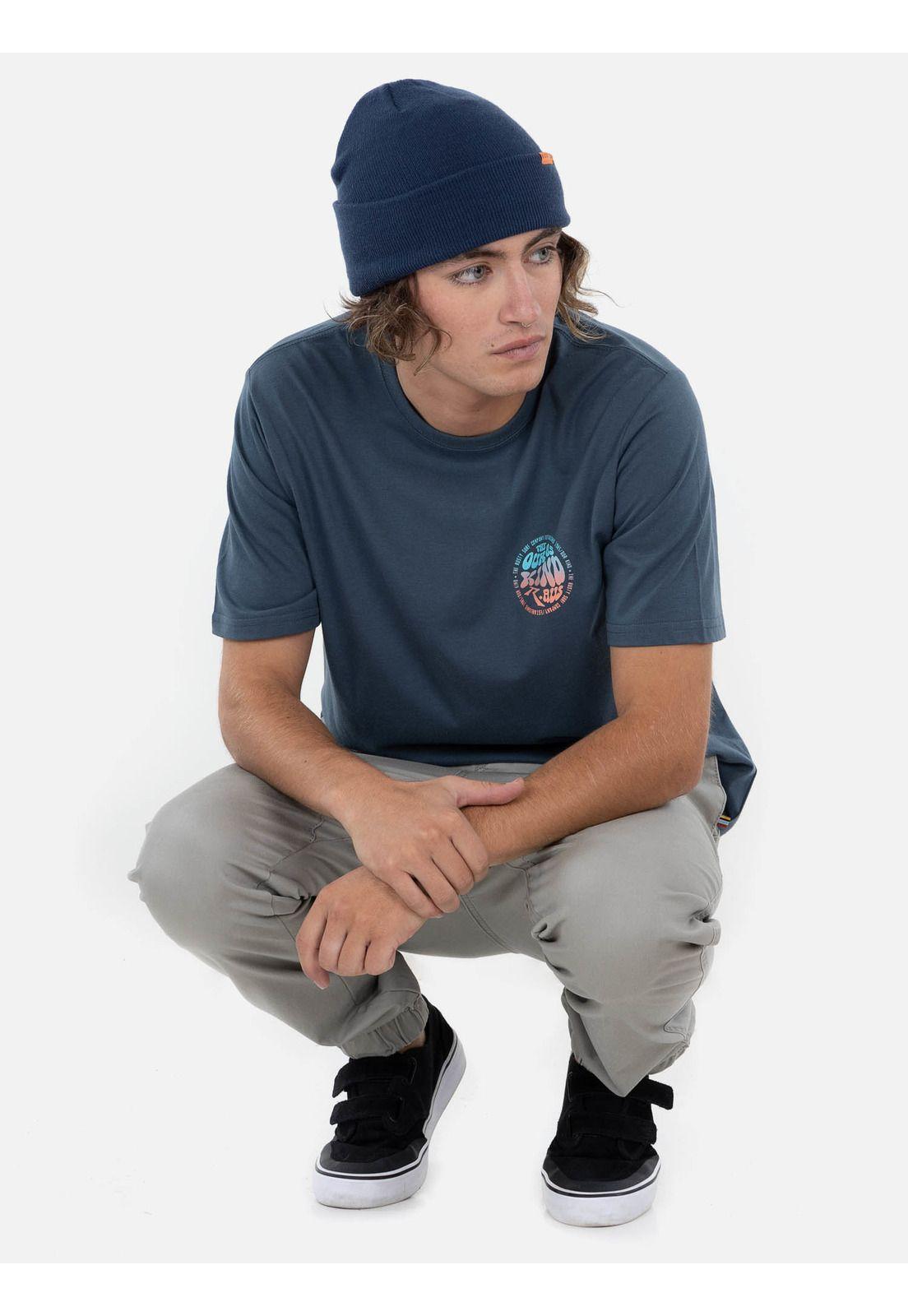 Polera THE OUR KIND 85 SS TEE Hombre Gris Rusty-4
