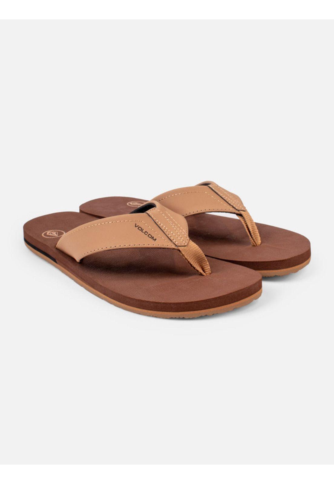 Sandalias Victor Cafe Hombre Volcom-0