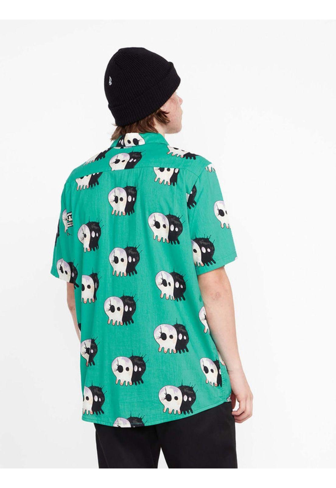 Camisa V Ent Pepper Ss  Hombre Verde Volcom-1