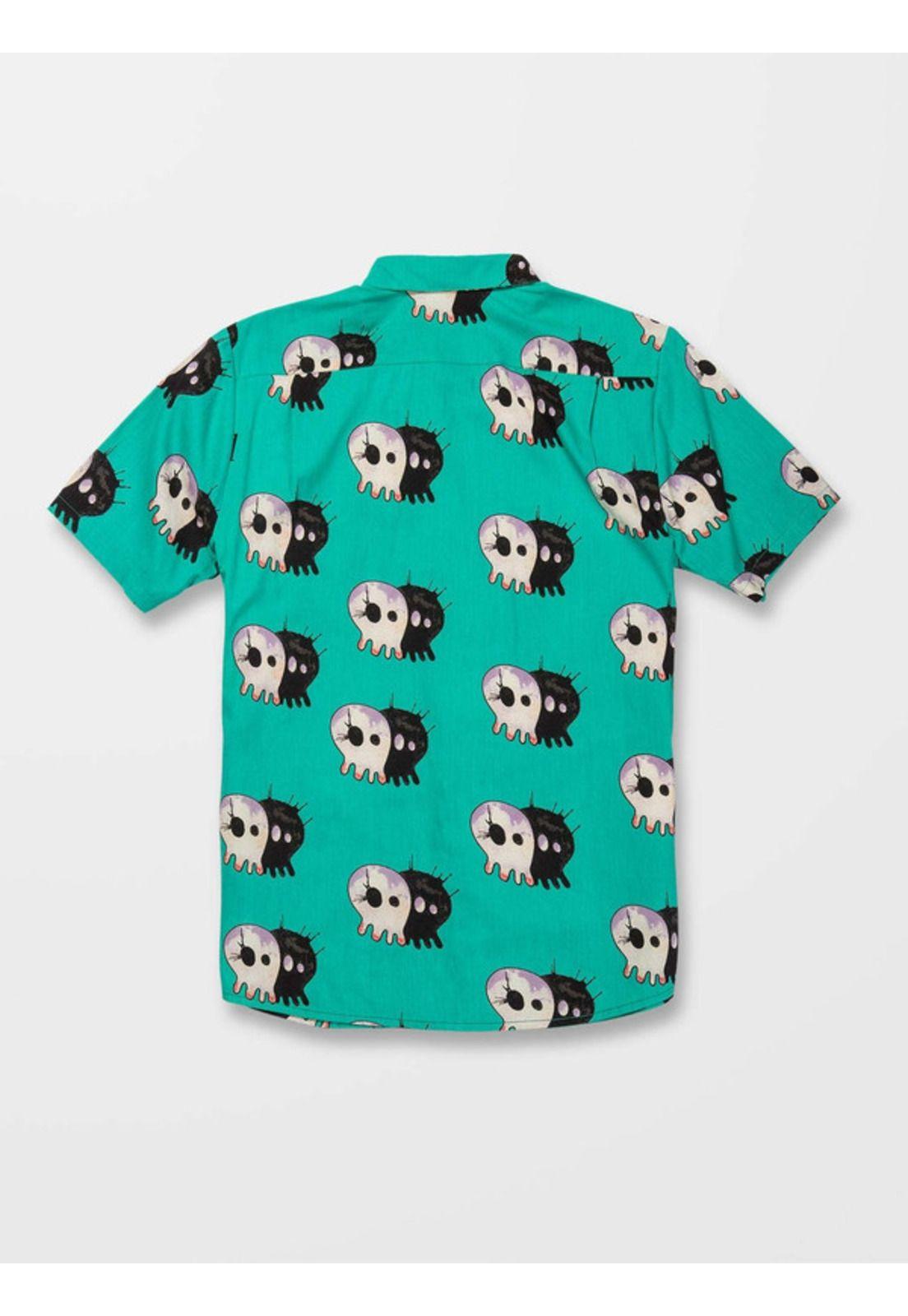 Camisa V Ent Pepper Ss  Hombre Verde Volcom-5