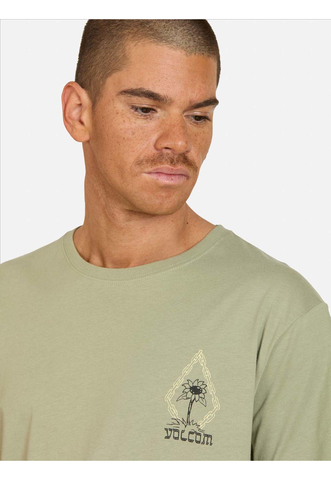 Polera MC Perseverance Verde Hombre Volcom-2