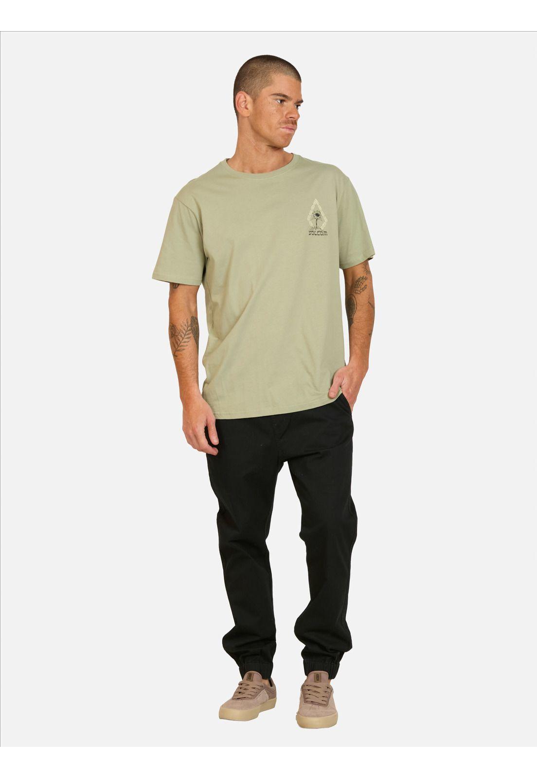 Polera MC Perseverance Verde Hombre Volcom-3