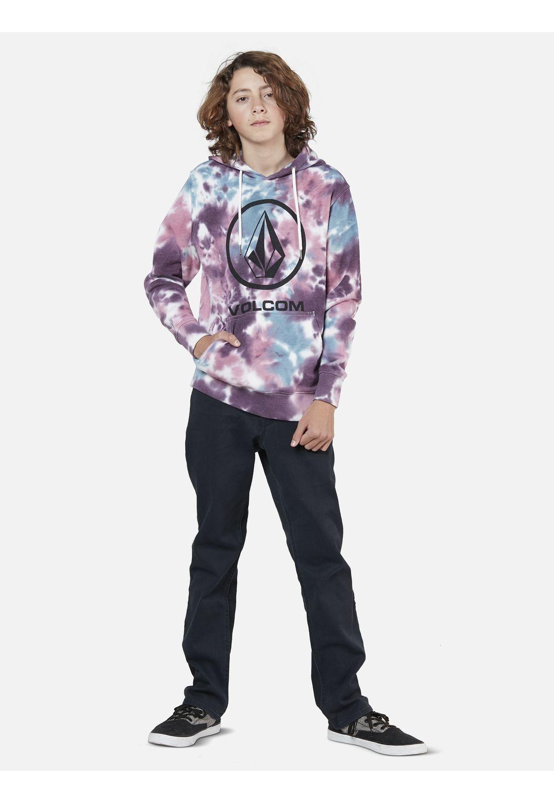 Poleron Canguro Juvenil 7O203-MV22 Burdeo Volcom-3