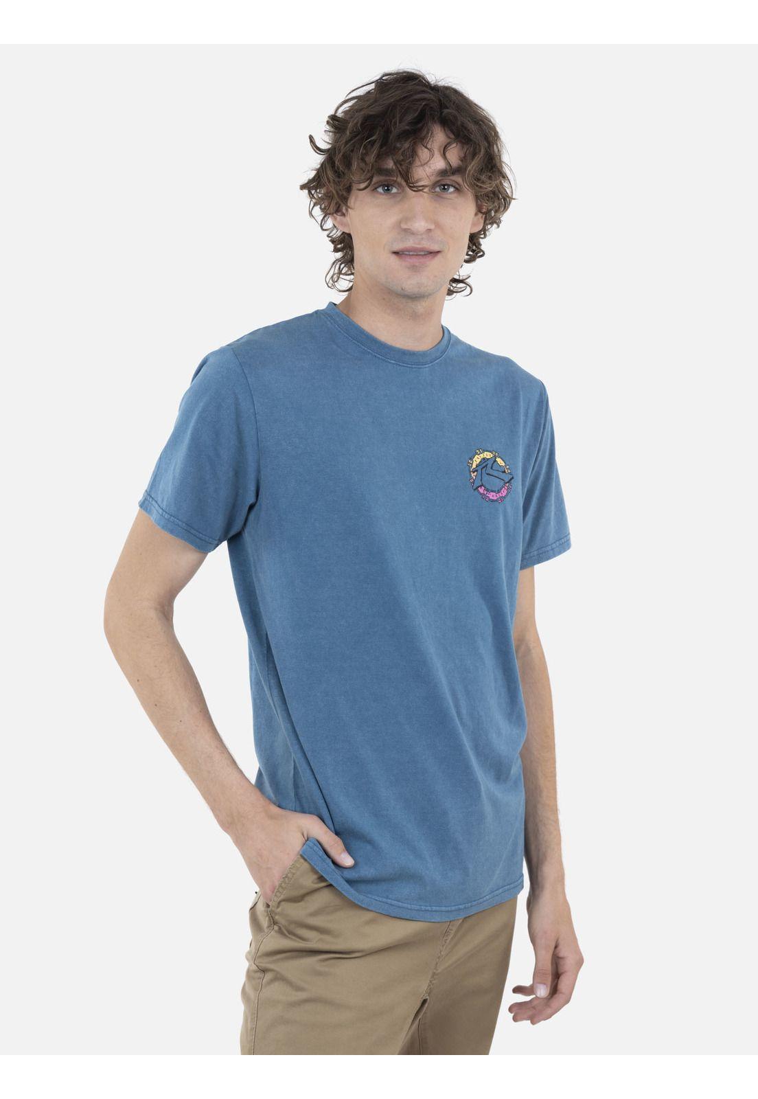Polera Hombre AZTEK ACID S/S TEE Azul Rusty-0