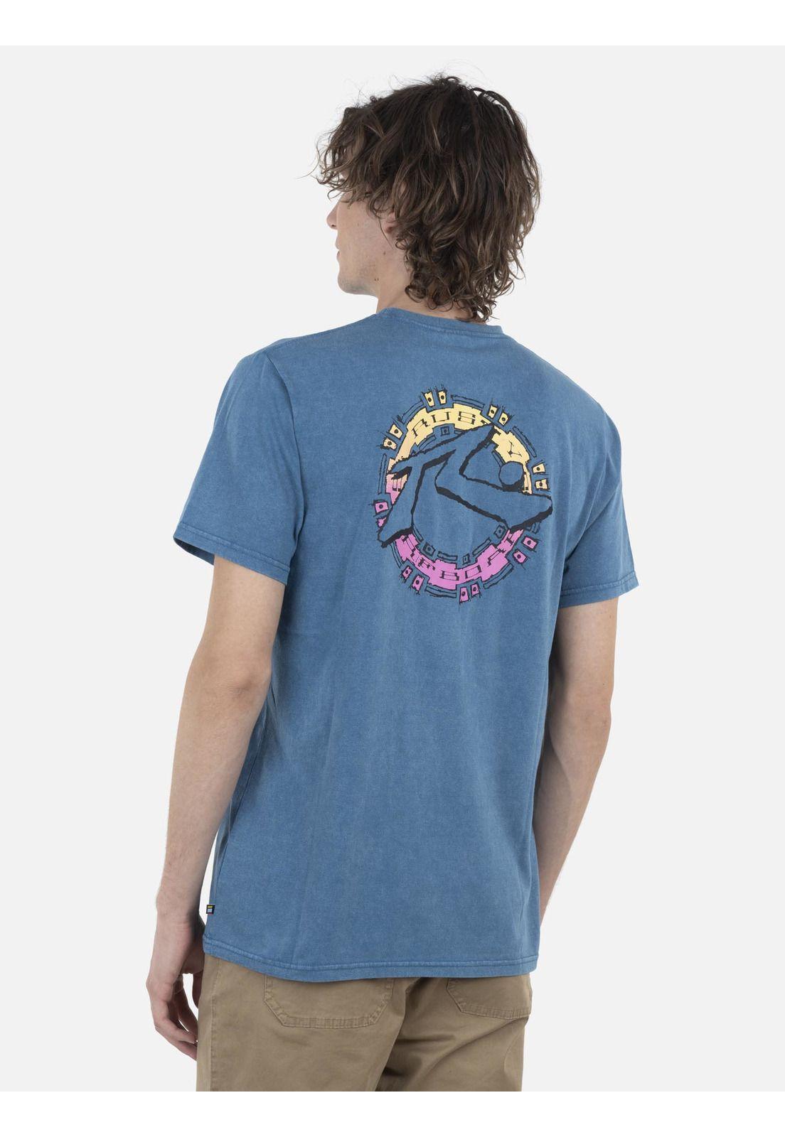 Polera Hombre AZTEK ACID S/S TEE Azul Rusty-1