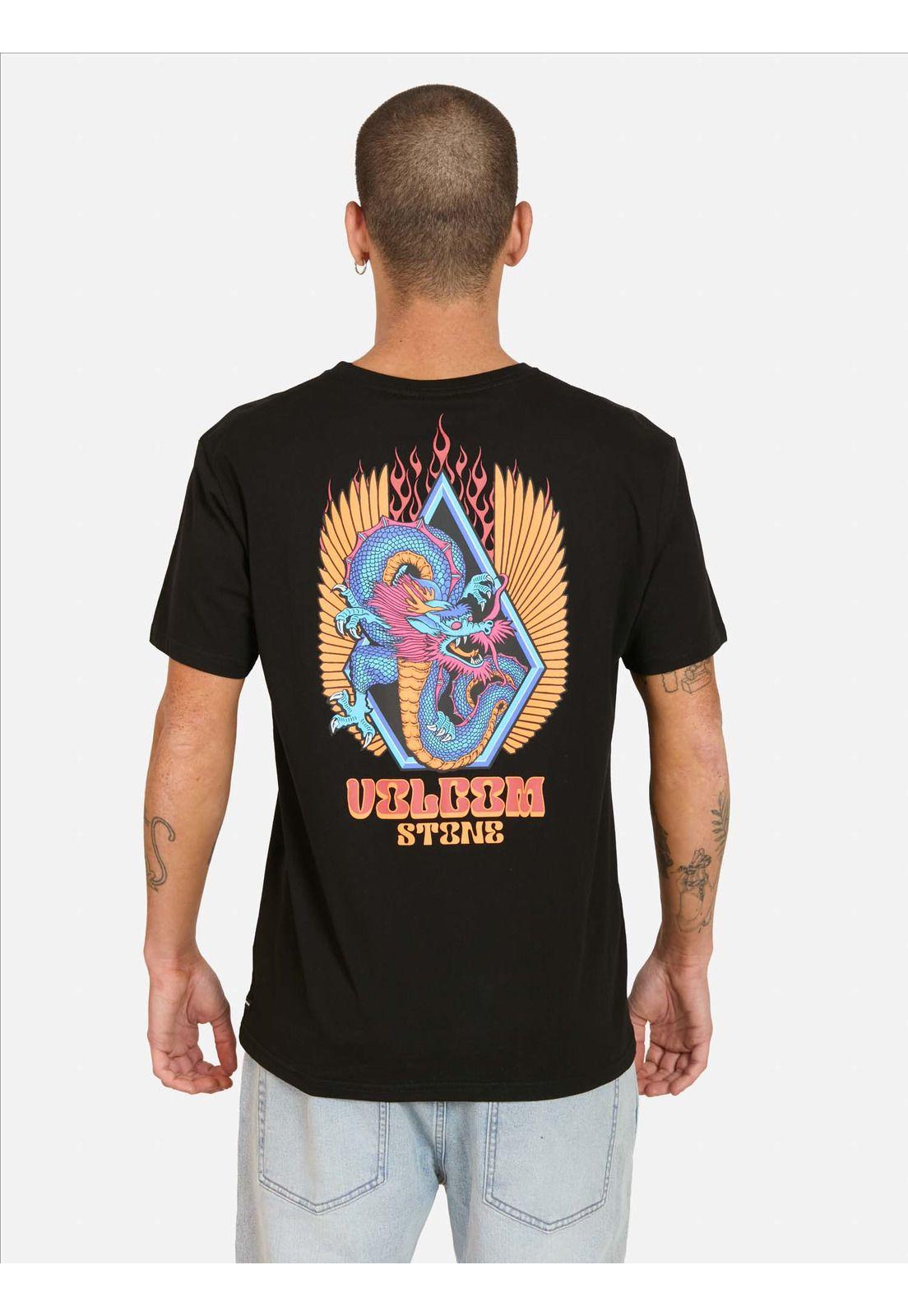 Polera MC Dragginstone Negro Hombre Volcom-1