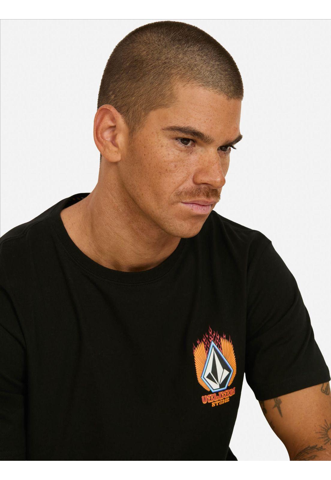 Polera MC Dragginstone Negro Hombre Volcom-2