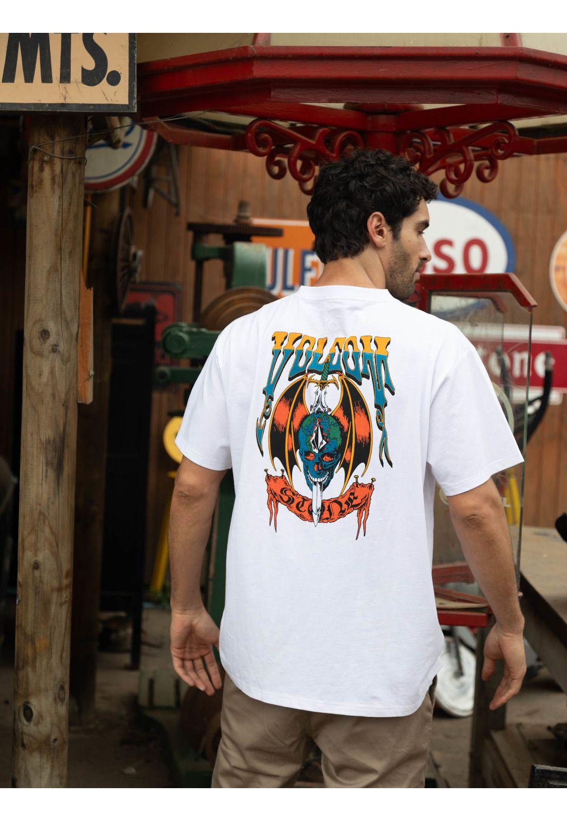 Polera MC Sneer Blanco Hombre Volcom-3