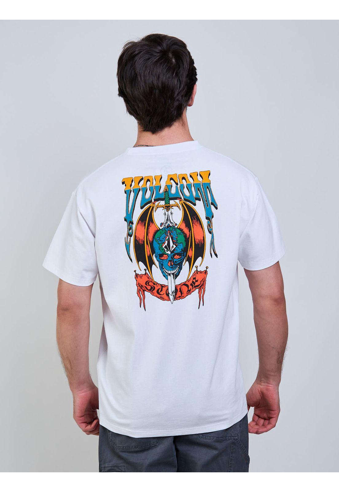 Polera MC Sneer Blanco Hombre Volcom-5