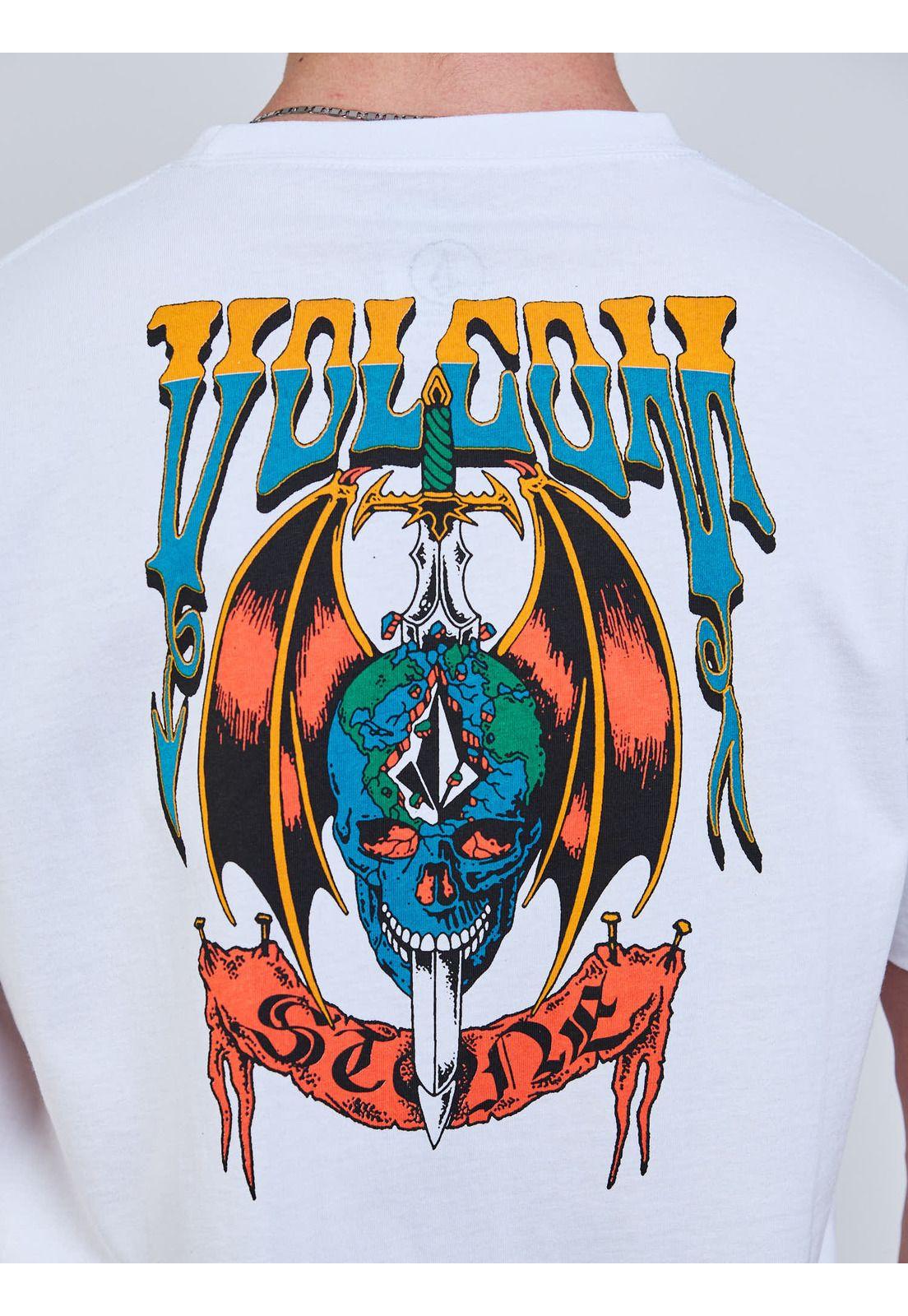 Polera MC Sneer Blanco Hombre Volcom-6