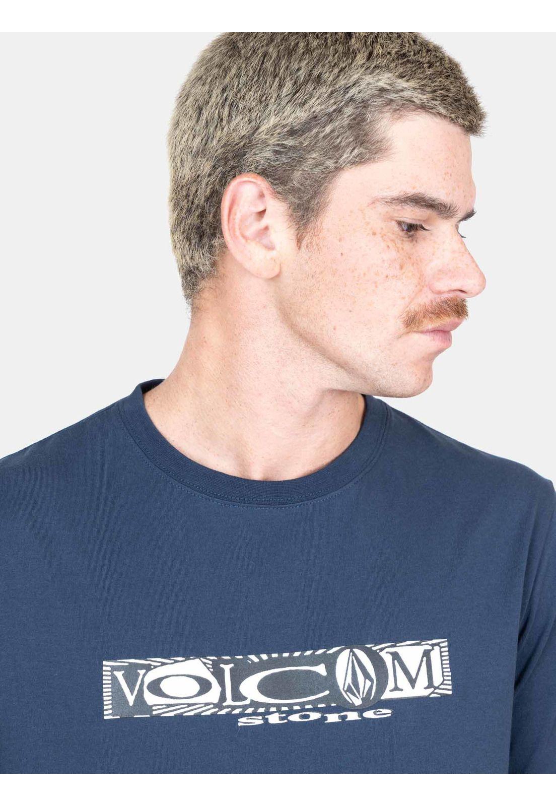 Polera MC Critter Azul Marino Hombre Volcom-2