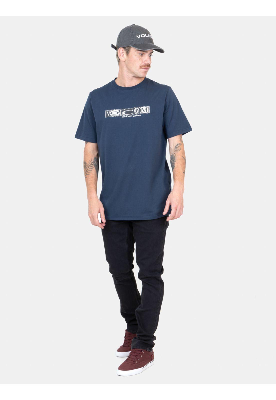 Polera MC Critter Azul Marino Hombre Volcom-3