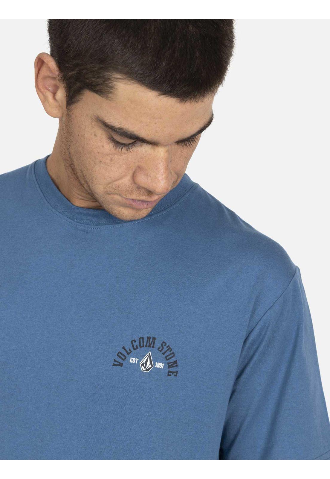 Polera M/C Básica Hombre 7P120-MV22 Azul Volcom-2