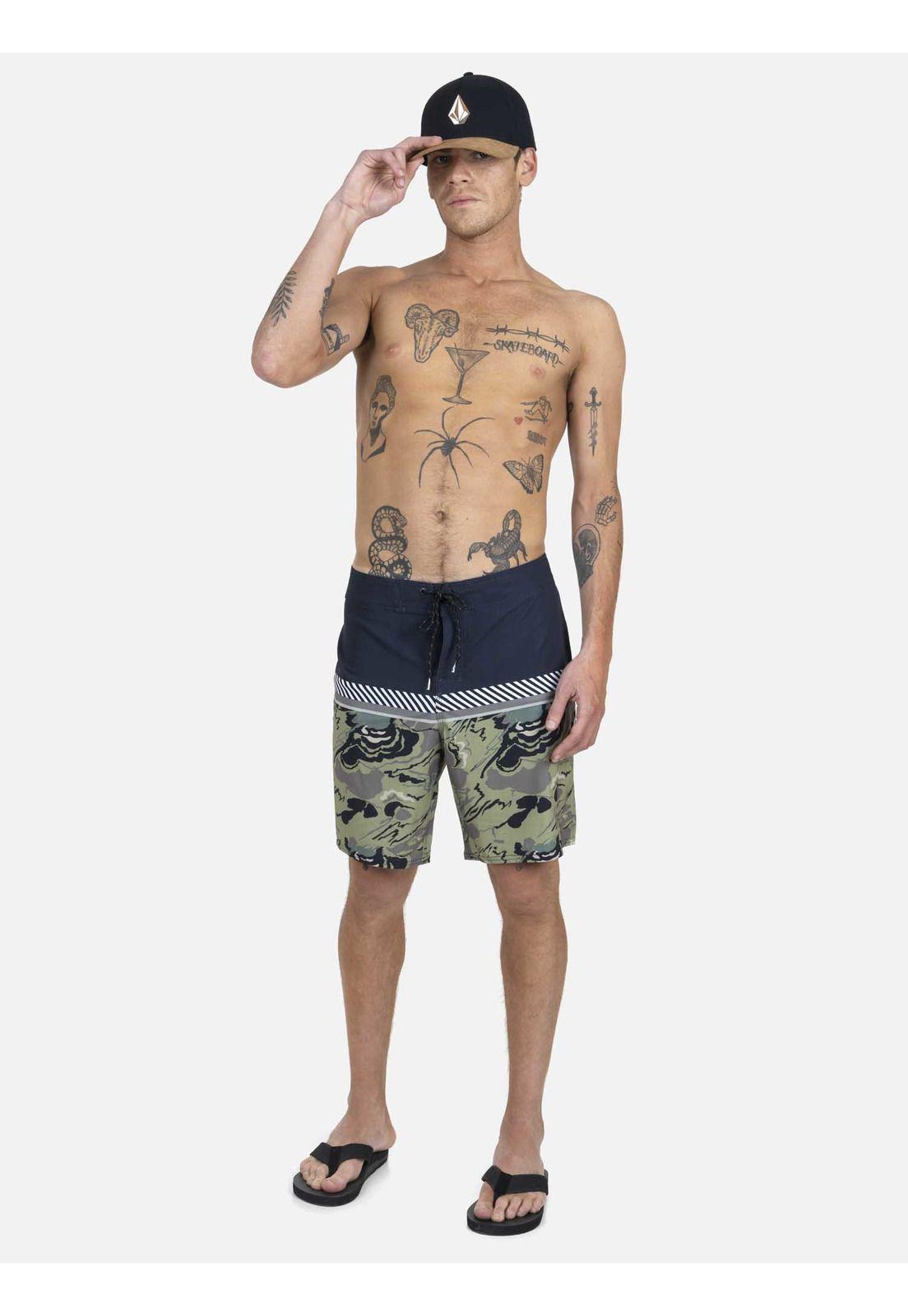 T. Baño Stretch Hombre 7T297-MV22 Negro Volcom-3