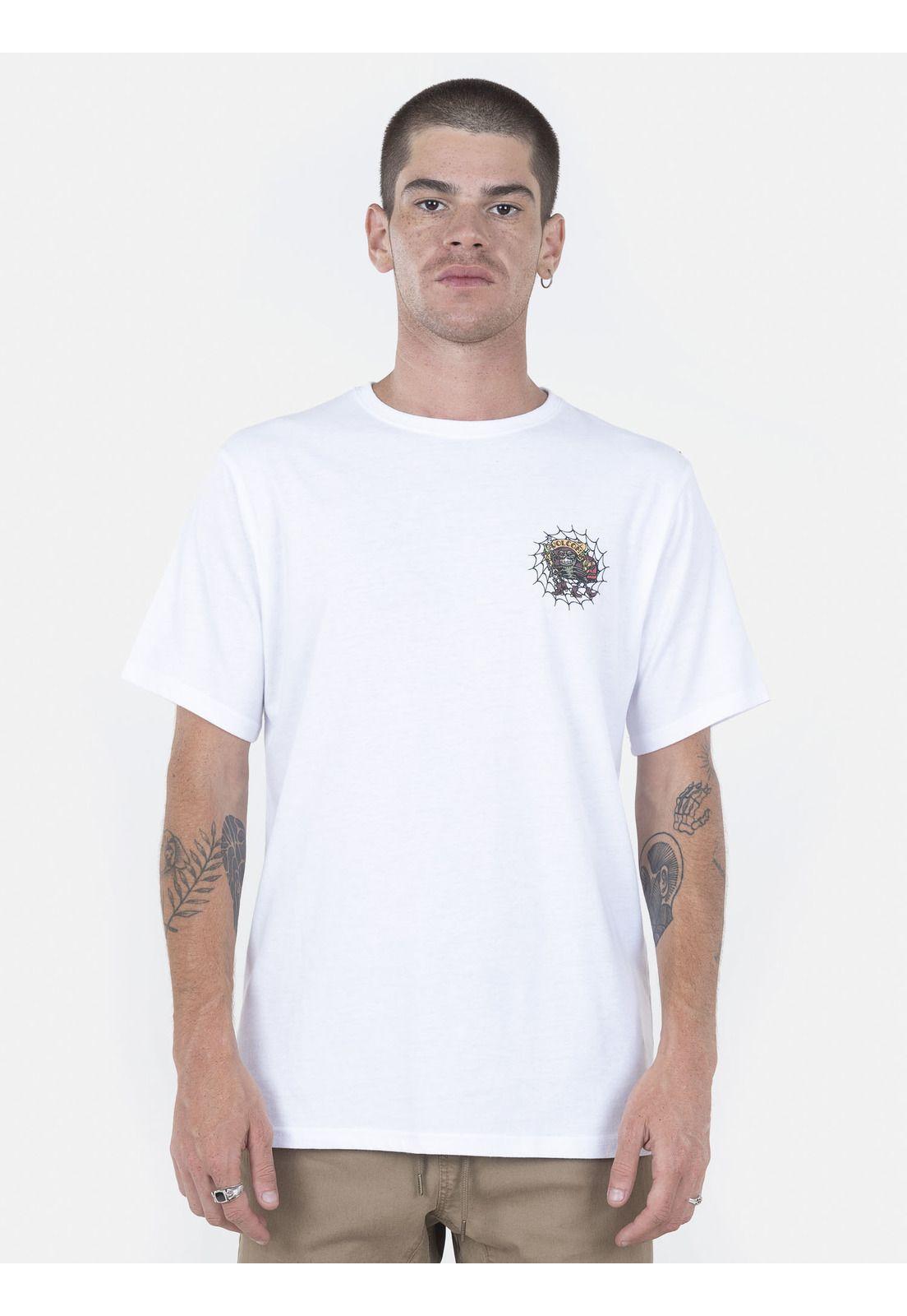 Polera Hombre SKATE VITALS PROVOSTER S/S TEE Blanco Volcom-0