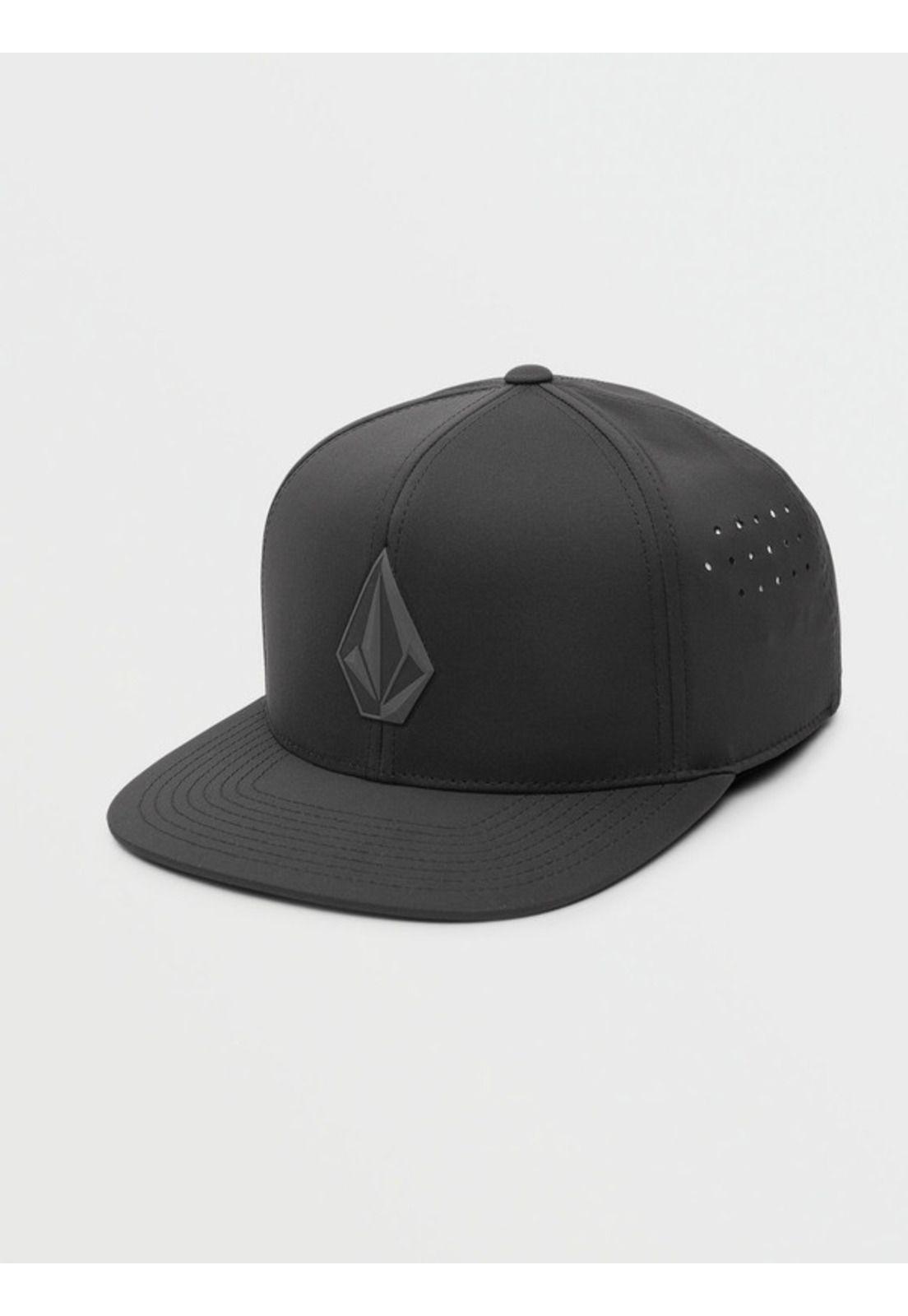 Jockey Canvas Stone Tech Snapback Negro Hombre Volcom-0