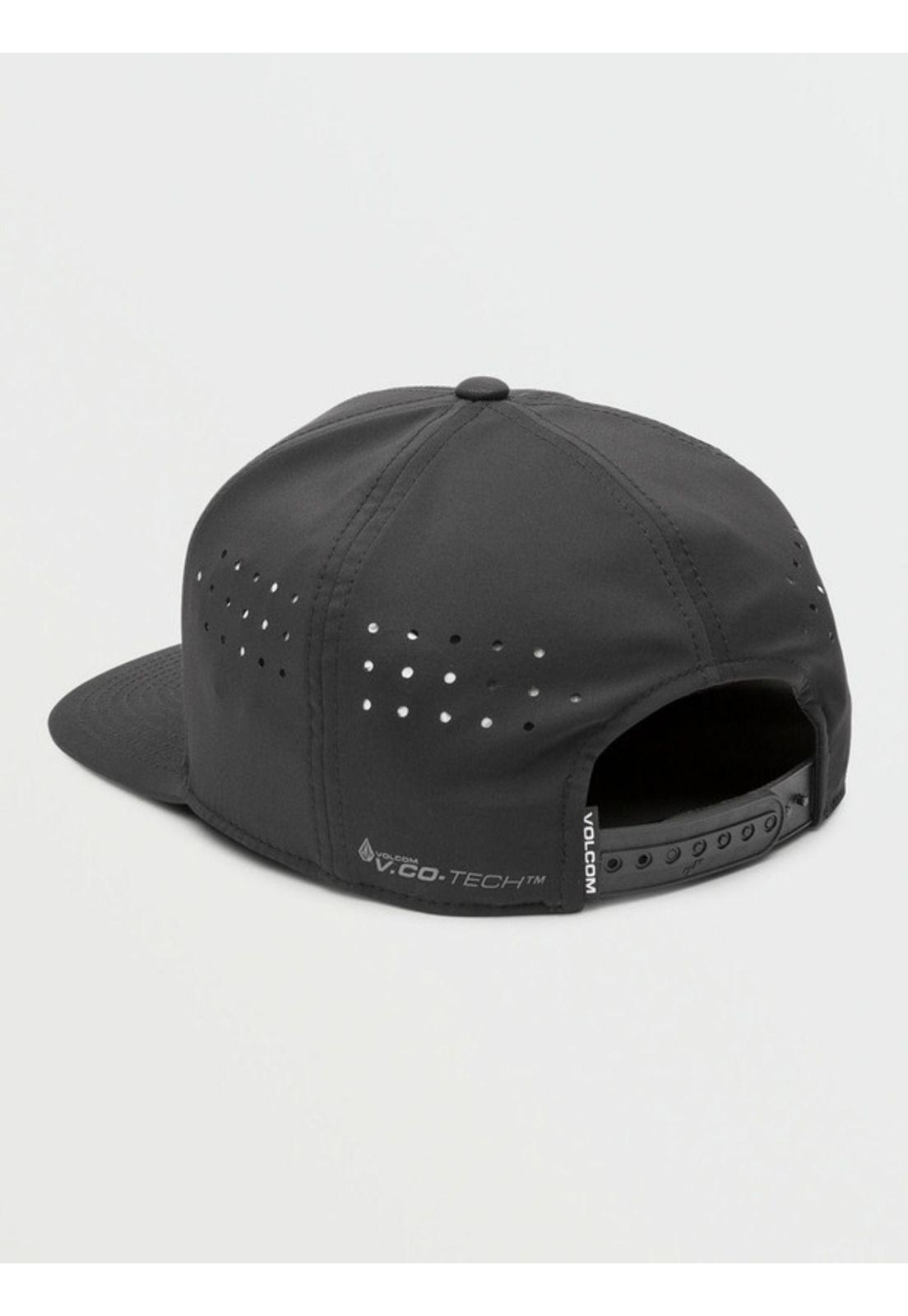 Jockey Canvas Stone Tech Snapback Negro Hombre Volcom-1
