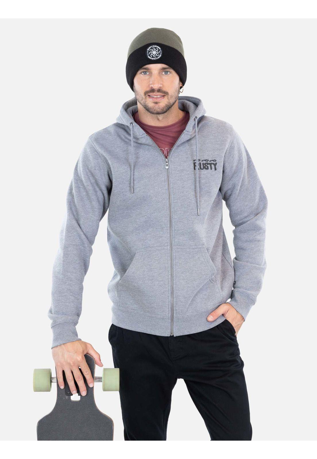 Poleron Trek Gris Hombre Rusty-0