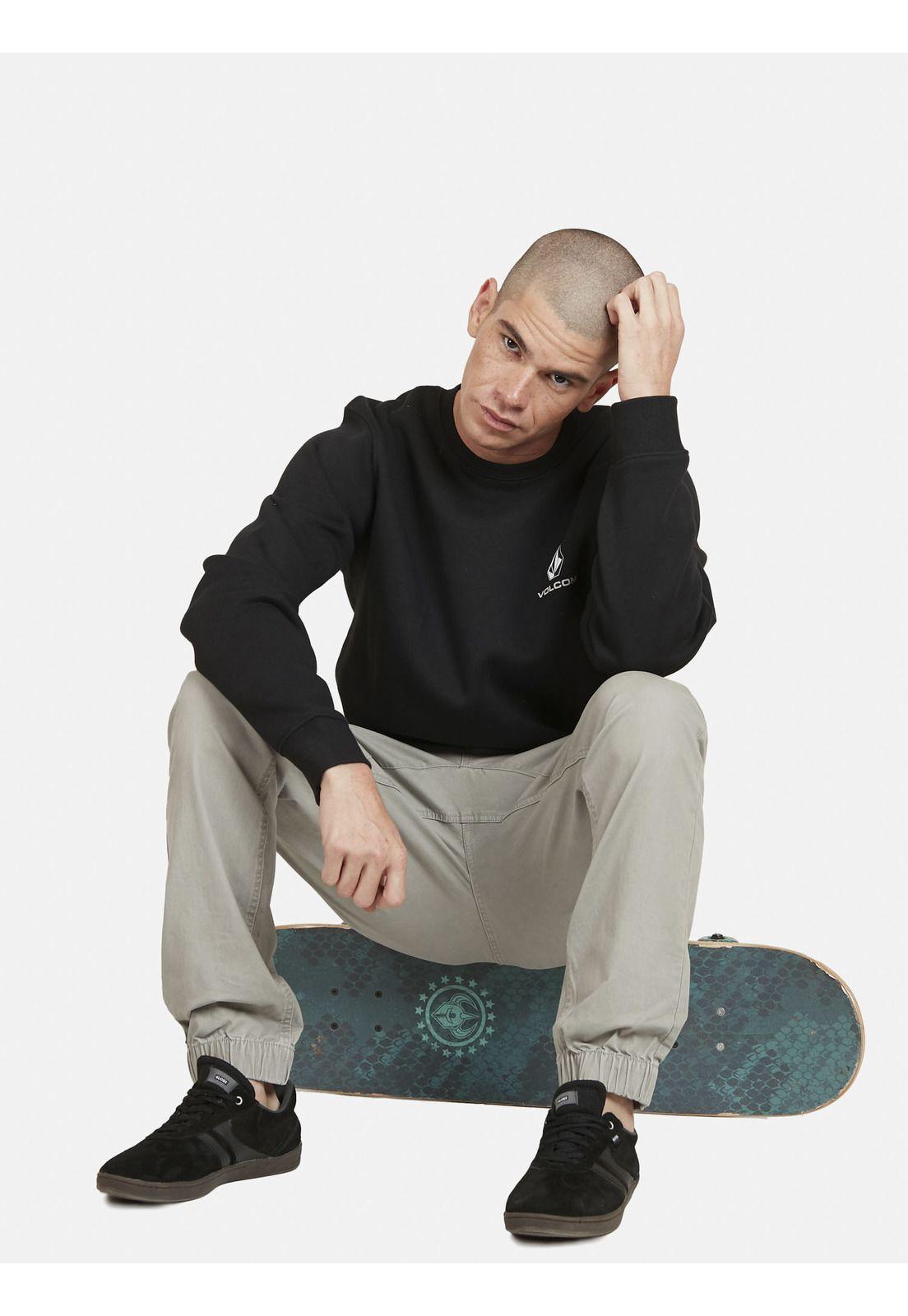 Poleron CLASSIC VLCOM Hombre Negro Volcom-4
