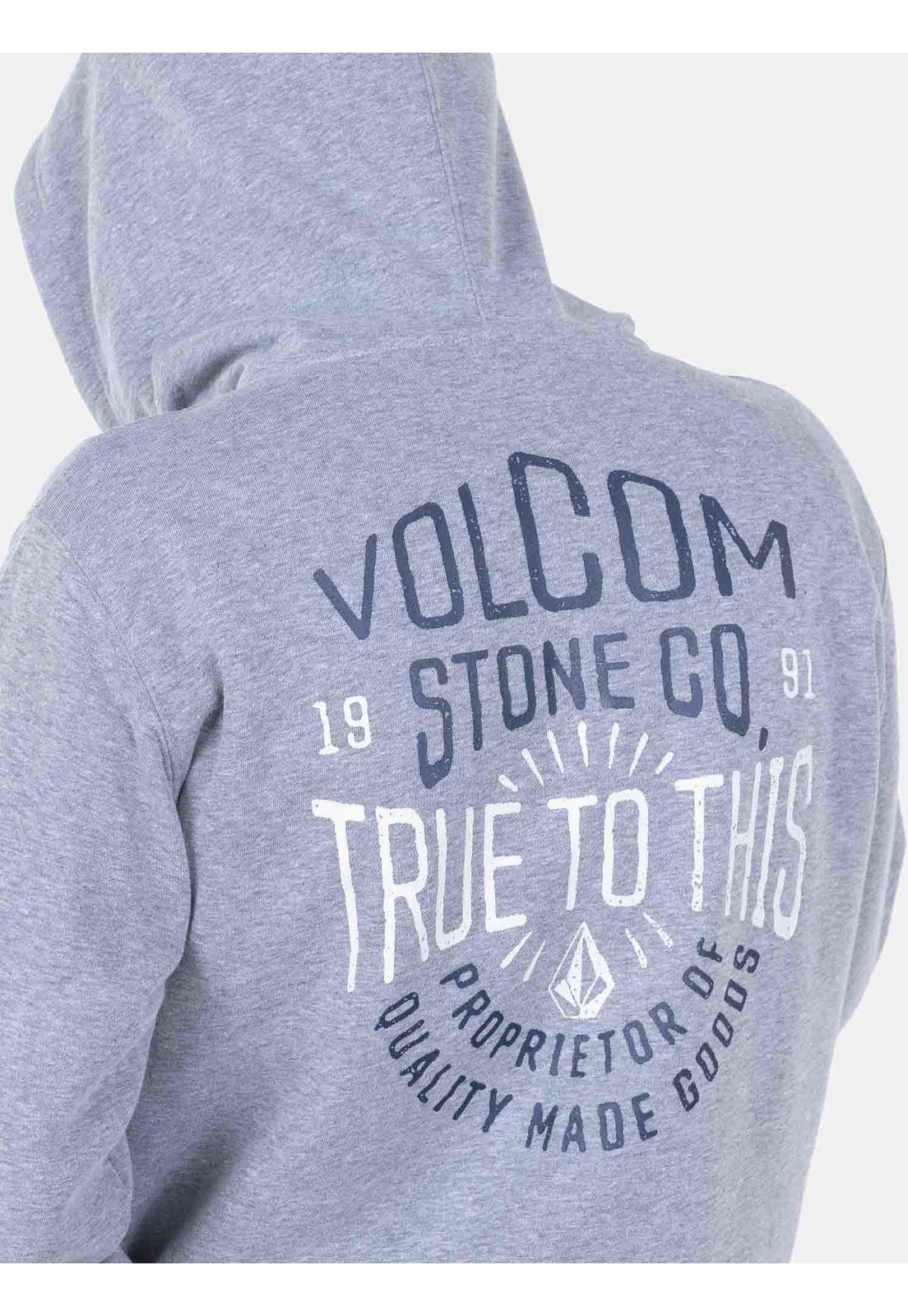 Poleron Hombre TRUE Gris Volcom-2