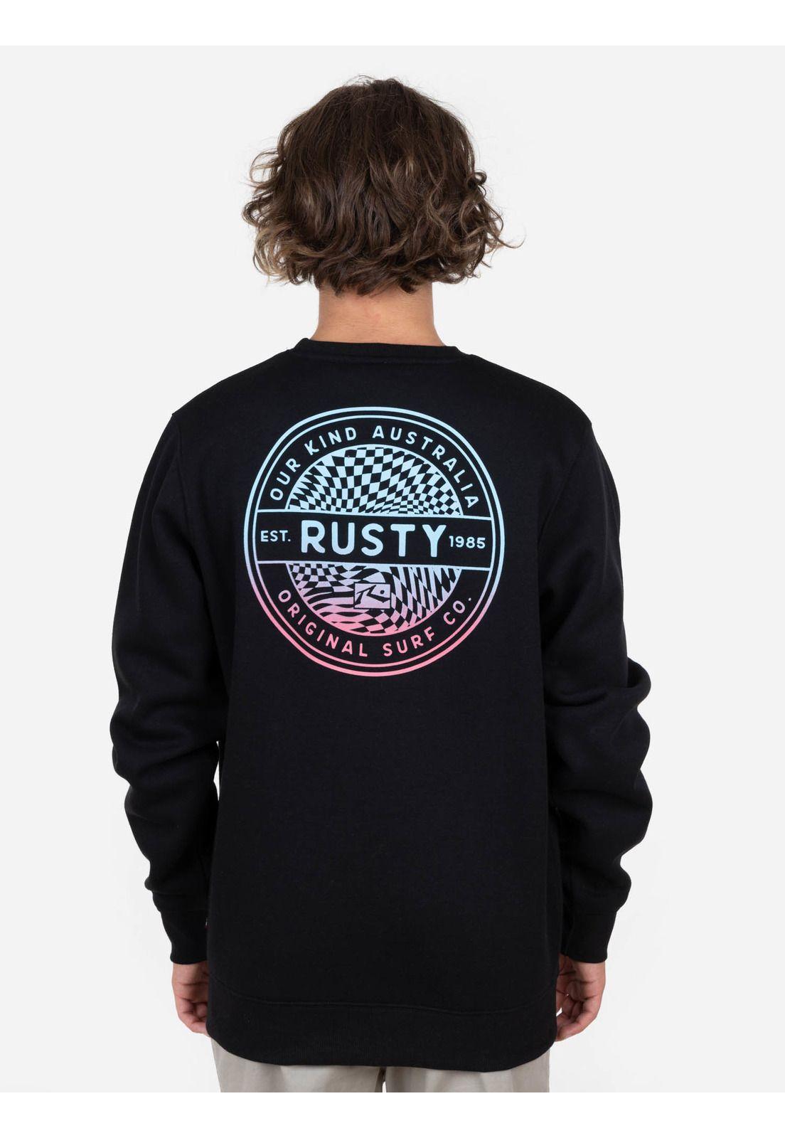 Poleron RSTY ORIGINAL  Hombre Negro Rusty-1