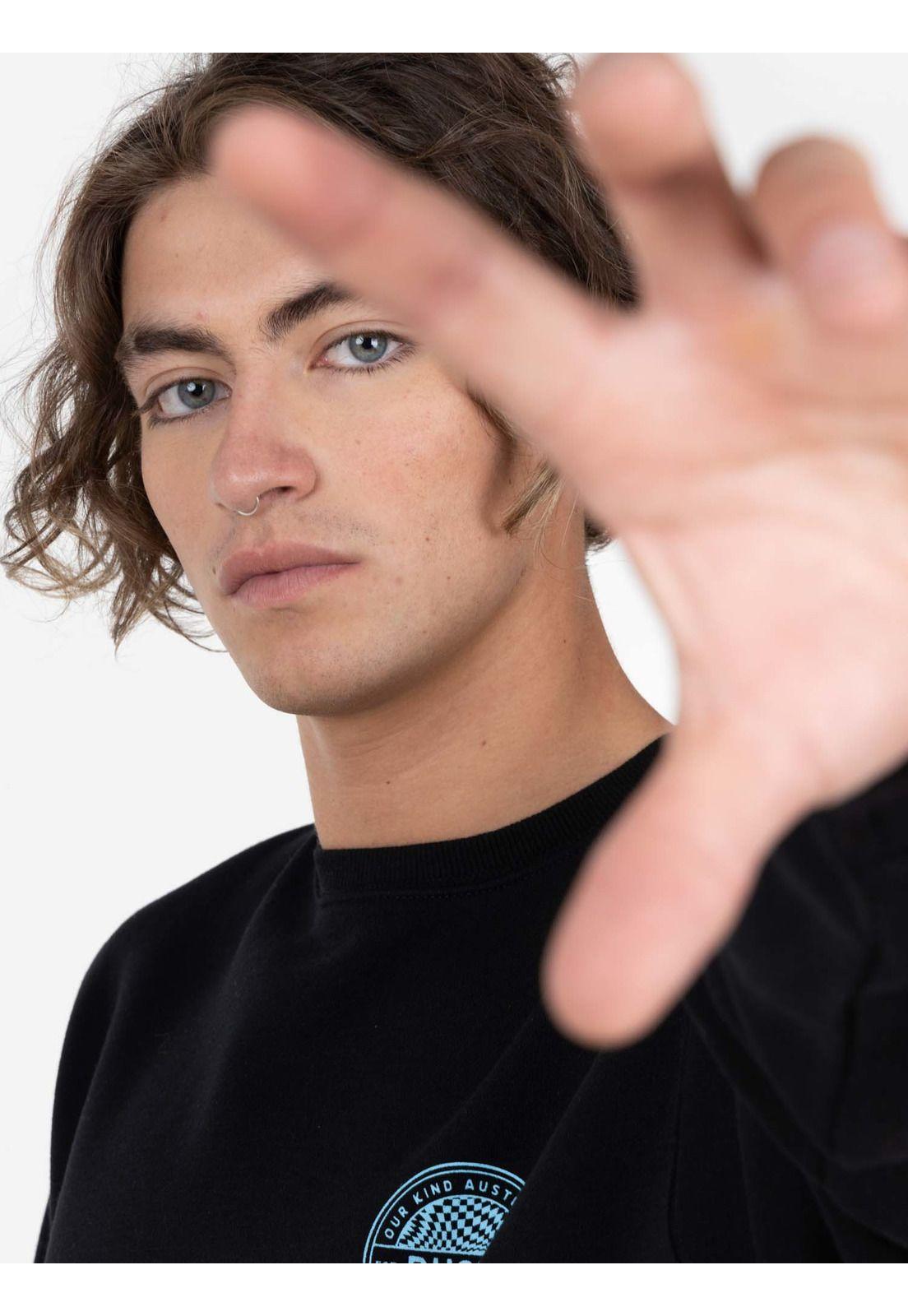 Poleron RSTY ORIGINAL  Hombre Negro Rusty-3