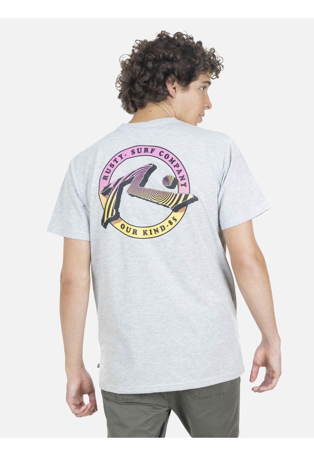 Polera Hombre SPIRAL S/S TEE Gris Rusty-1