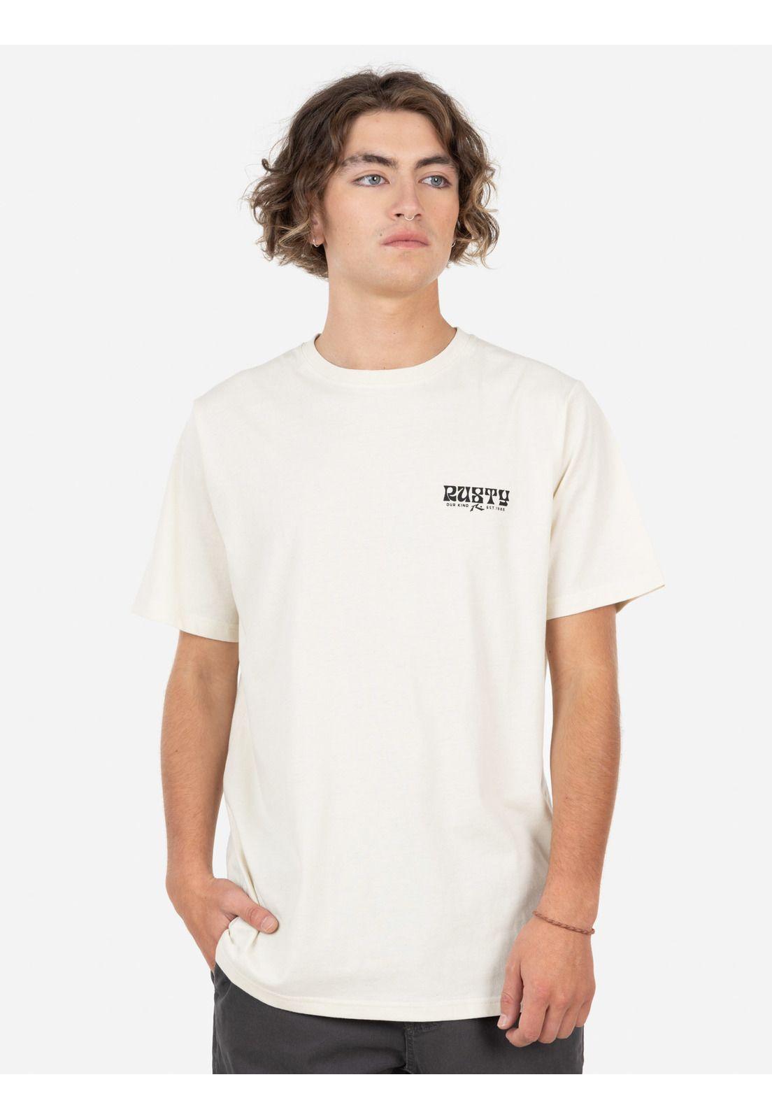 Polera ABDUCTION SS TEE Hombre Blanco Rusty-0