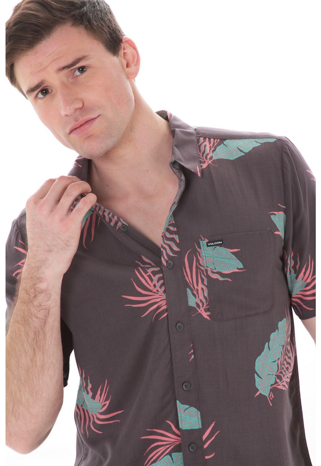 Camisa M/C Hombre 7C130-MV21 Morado Volcom-2