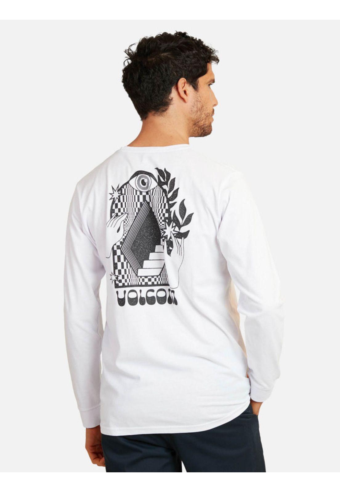 Polera Stairway Lst Blanco Hombre Volcom-1