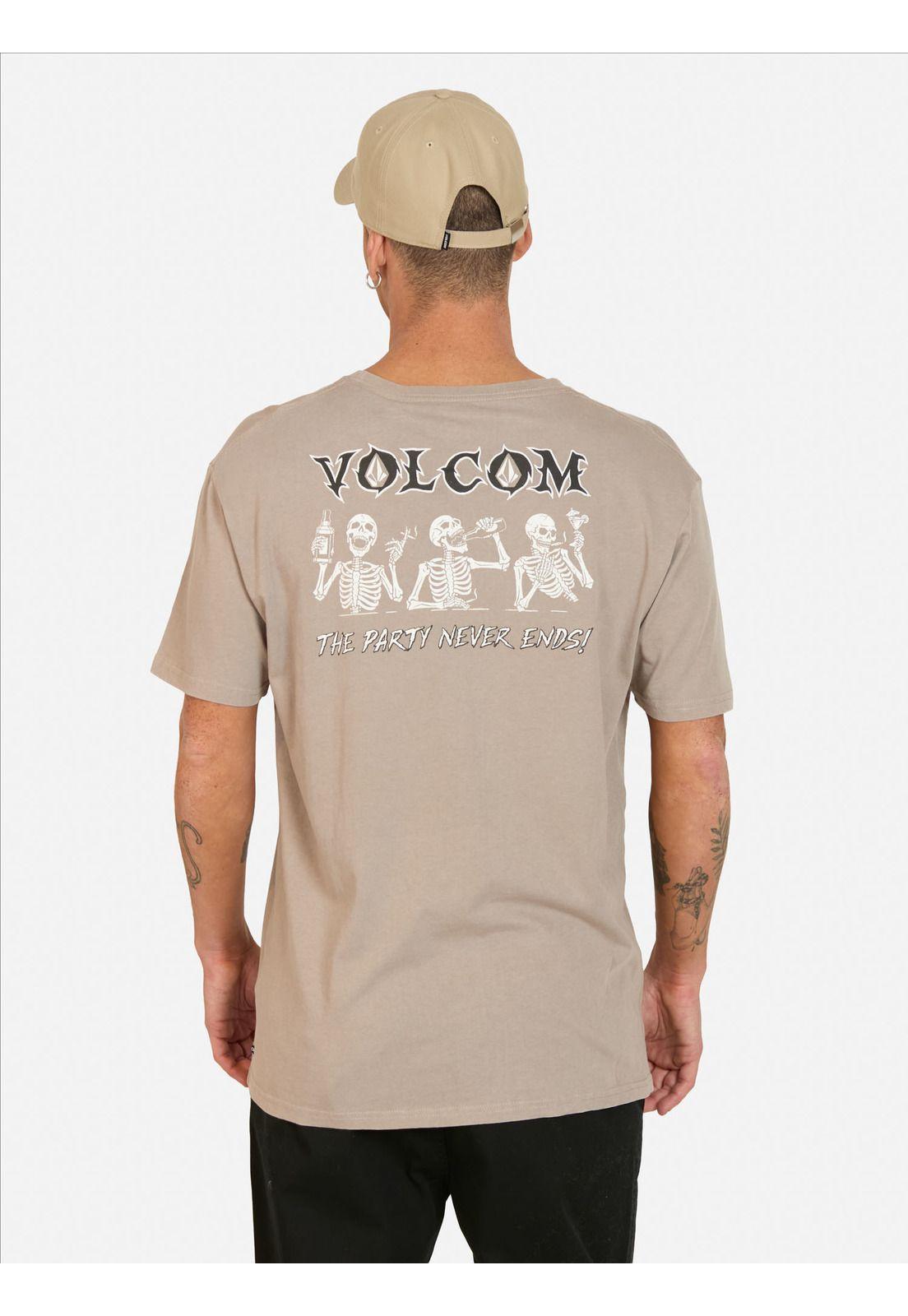 Polera MC Party Never Café Hombre Volcom-1