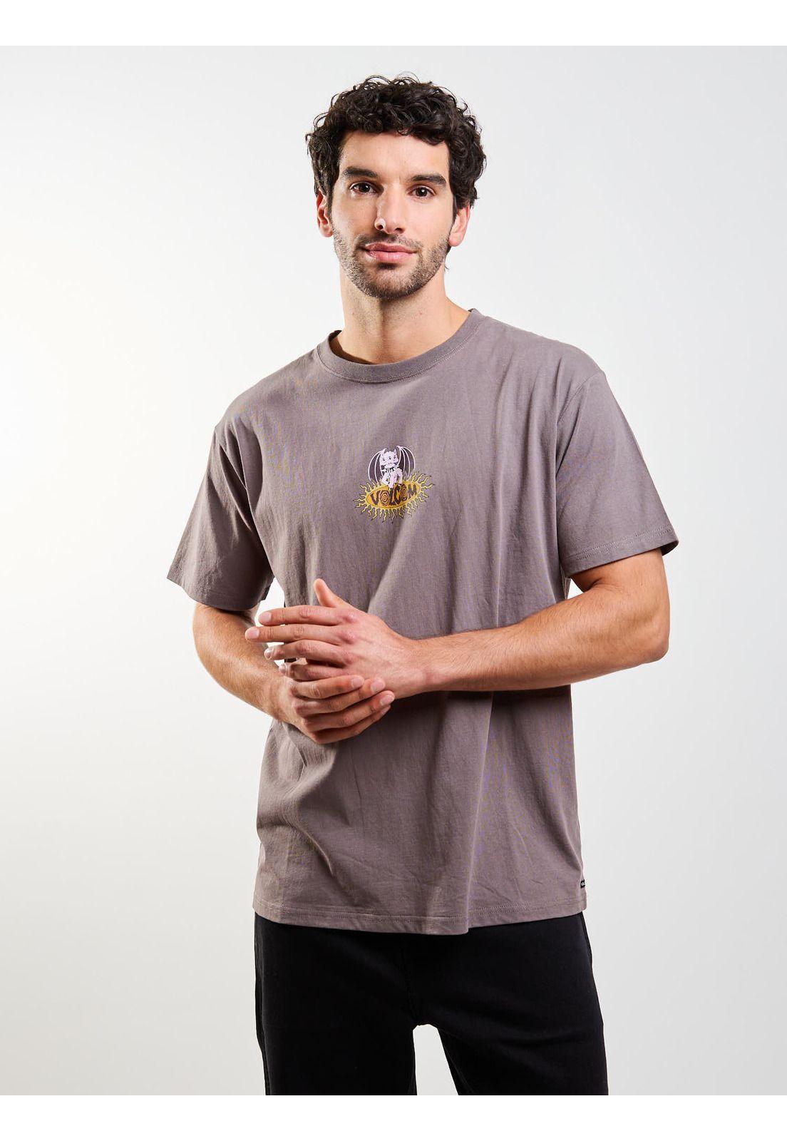 Polera MC Circle Stone Café Hombre Volcom-2