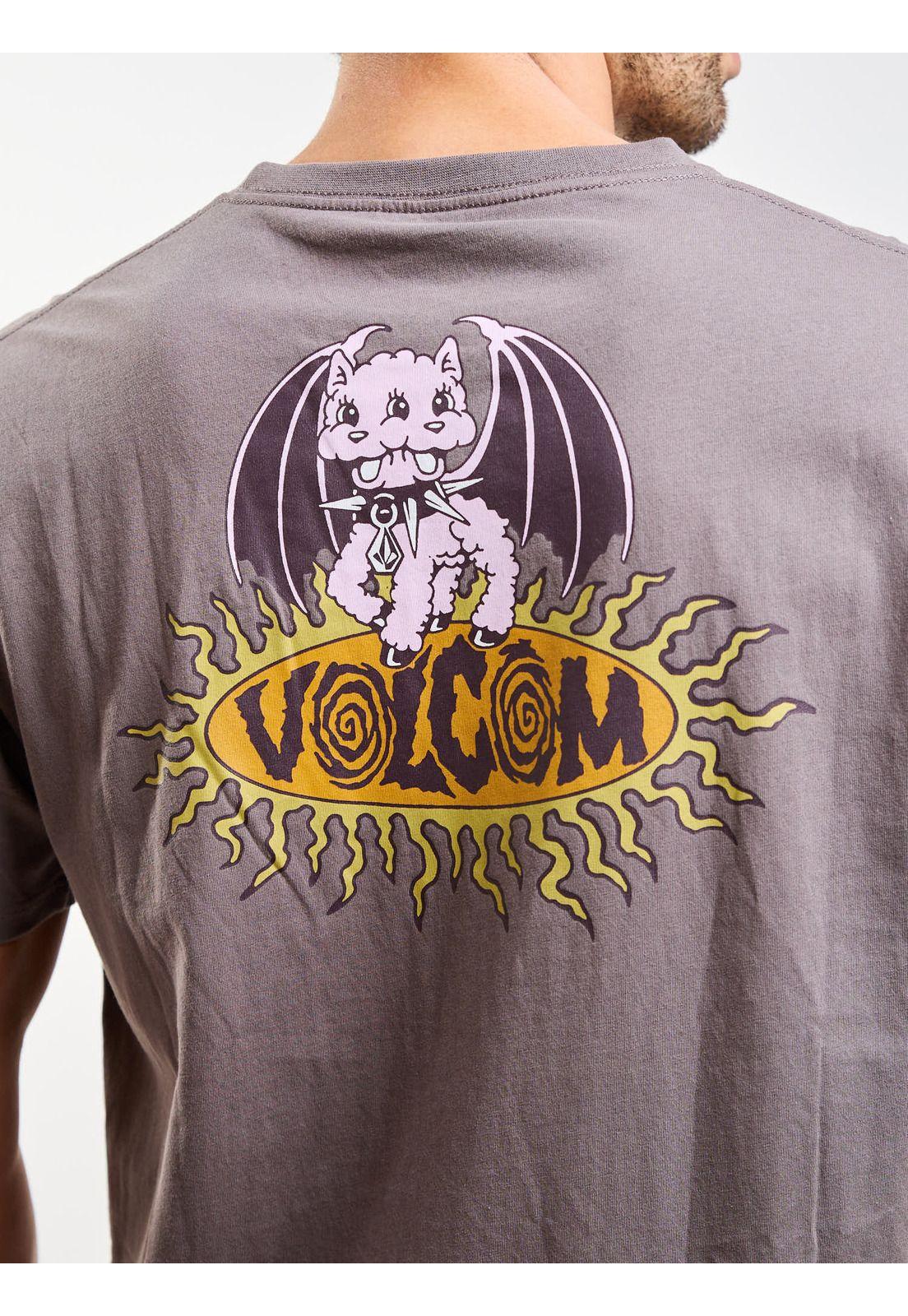 Polera MC Circle Stone Café Hombre Volcom-5