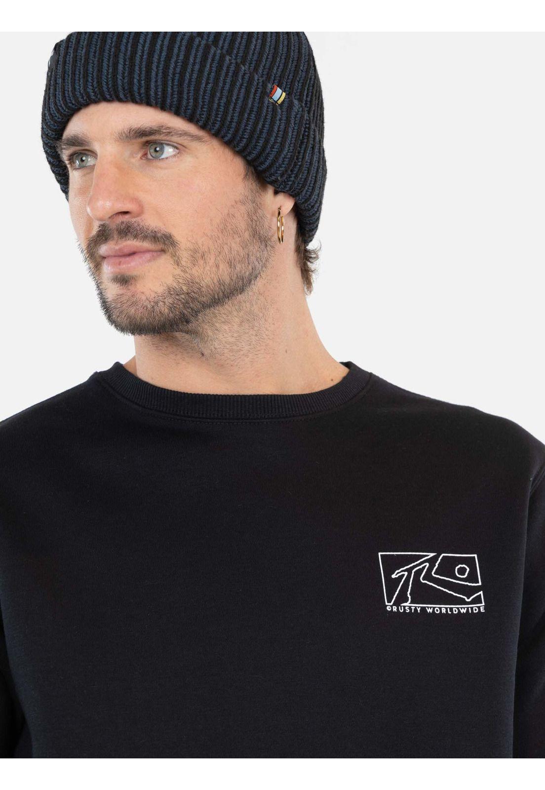 Poleron Shift Negro Hombre Rusty-2