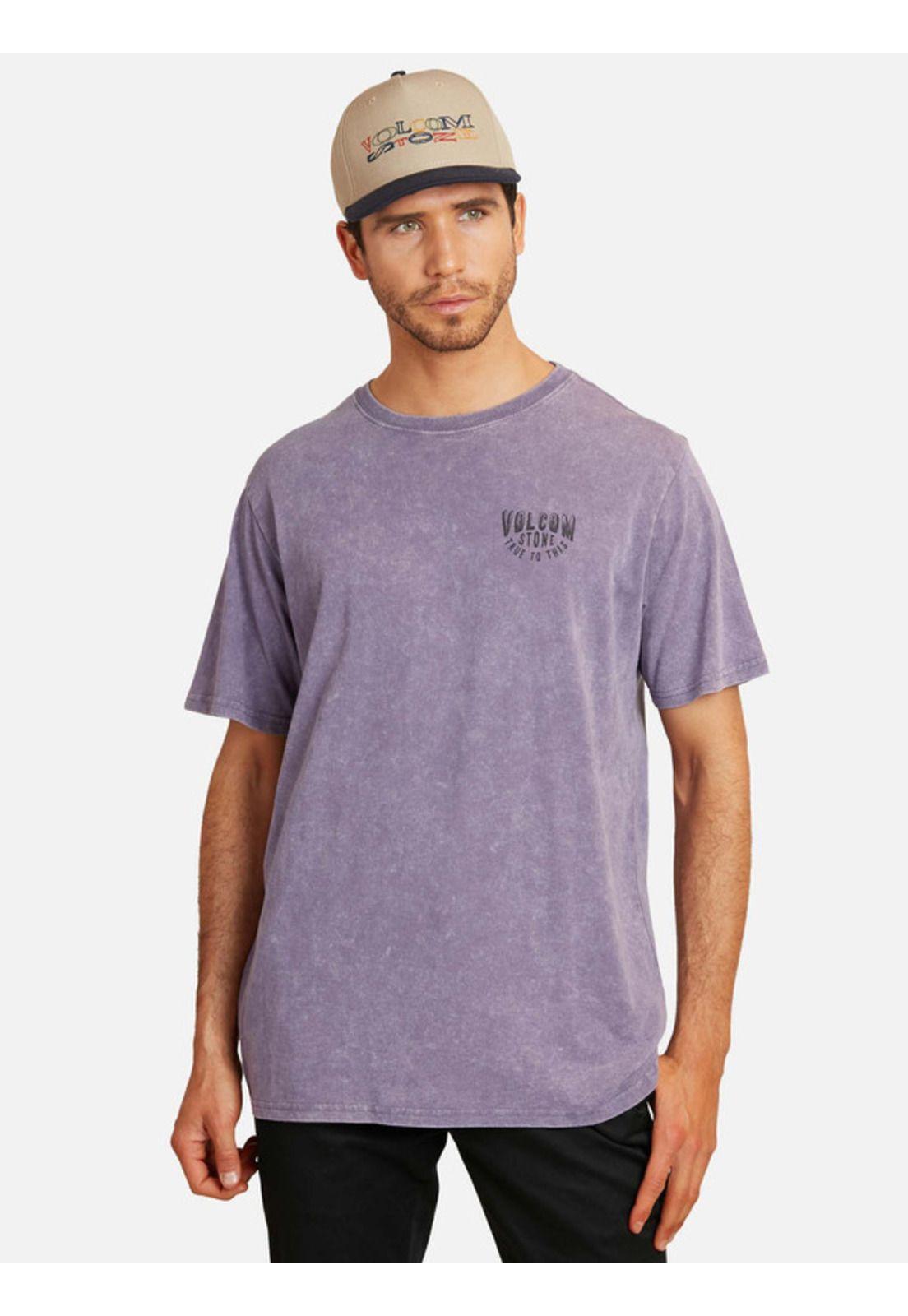 Polera Stone True To This Acid Sst Morado Hombre Rusty-0