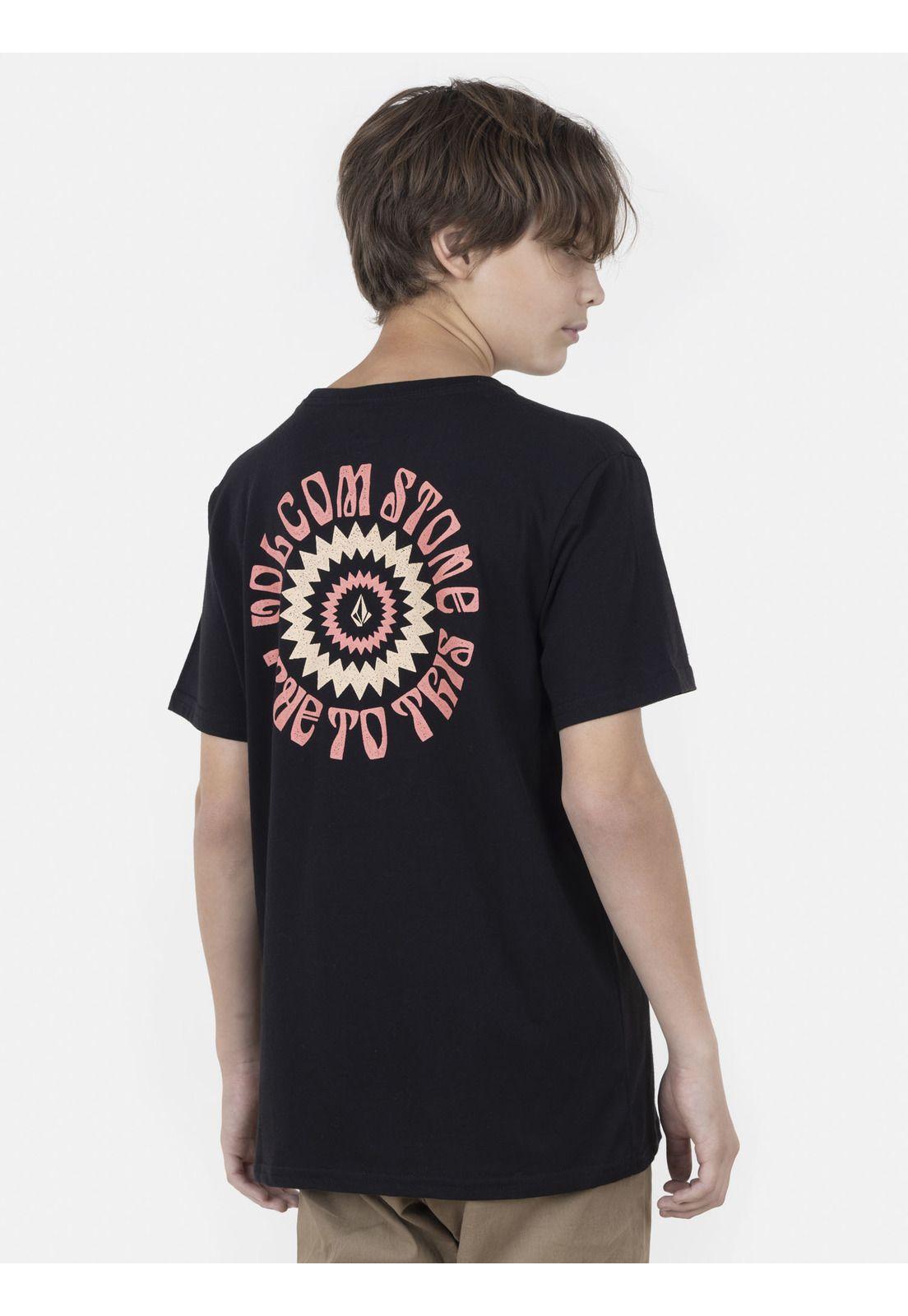 Polera Juvenil OPPER LSE S/S TEE Y Negro Volcom-1
