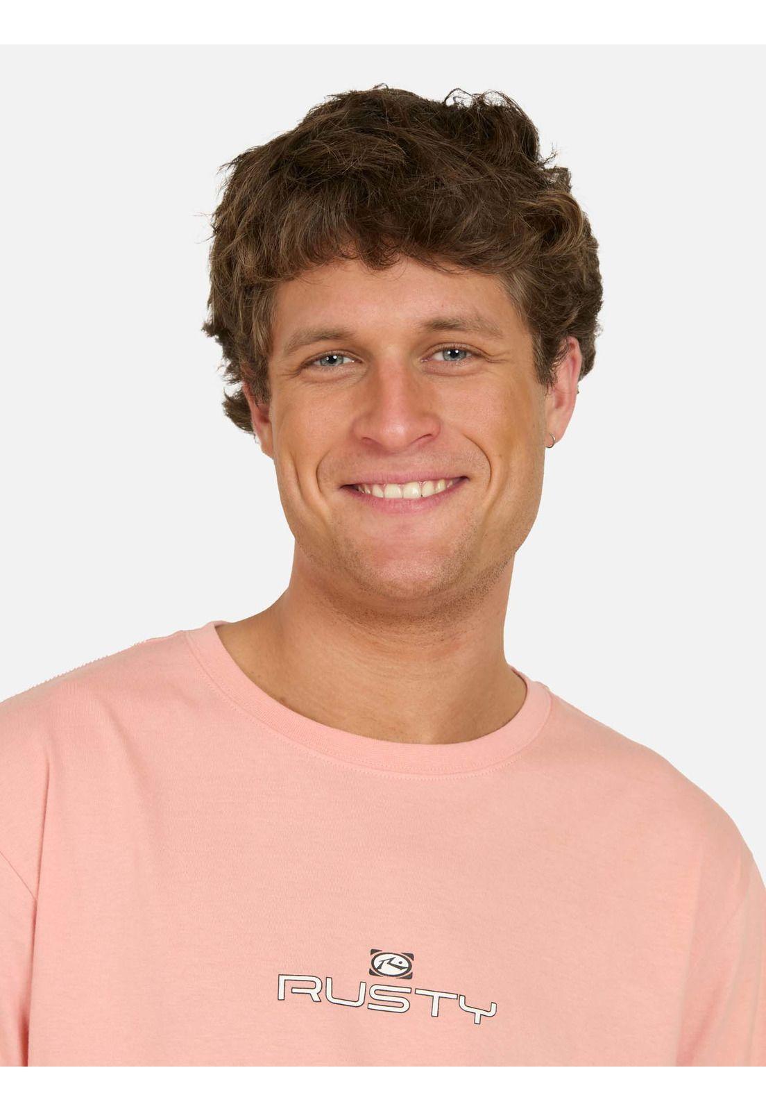 Polera MC Dusty Rosado Hombre Rusty-2