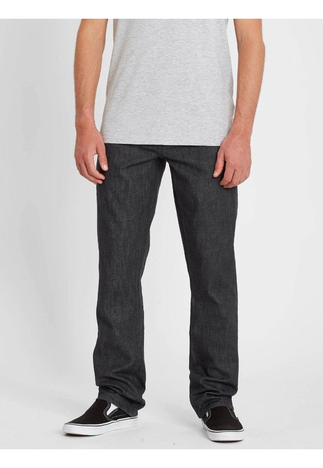 Jeans Vorta Hombre Gris Oscuro Volcom-4
