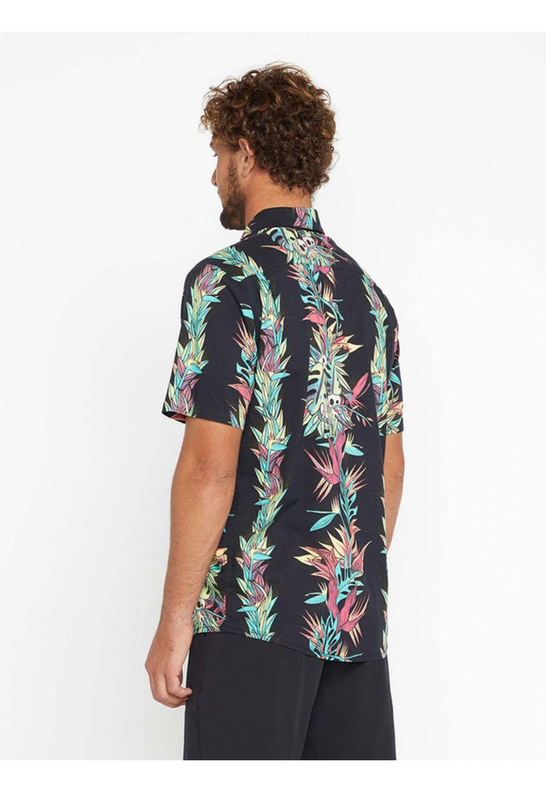 Camisa V Ent Pepper Ss  Hombre Negro Volcom-3